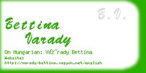 bettina varady business card